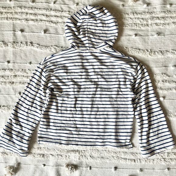 Marine Layer Women’s White and Blue Striped Sweatshirt Hoodie Size small - Picture 7 of 7